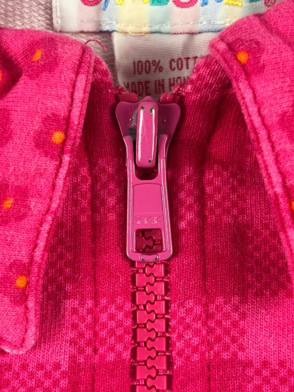 Gymboree (XL) 1990s Pink Plaid Gingham Zip-Up Rainbow Tag Vintage Jacket
